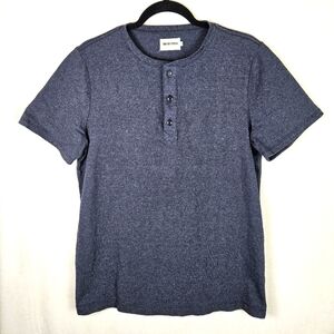 Taylor Stitch Blue Henley Short Sleeve T-shirt Size 40 Medium